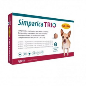 Simparica Trio Perros - Pastillas Antiparasitarias