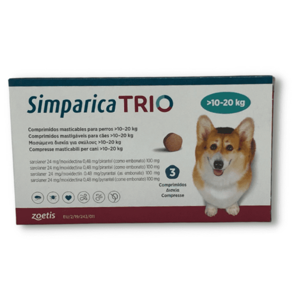 Simparica Trio Perros - Pastillas Antiparasitarias