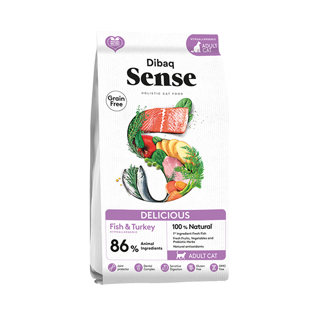 Dibaq Sense CAT Grain Free DELICIOUS (FISH & PAVO)