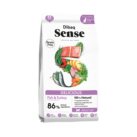 Dibaq Sense CAT Grain Free DELICIOUS (FISH & PAVO)