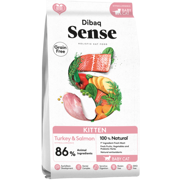 Dibaq Sense CAT Grain Free KITTEN (PAVO&SALMON)