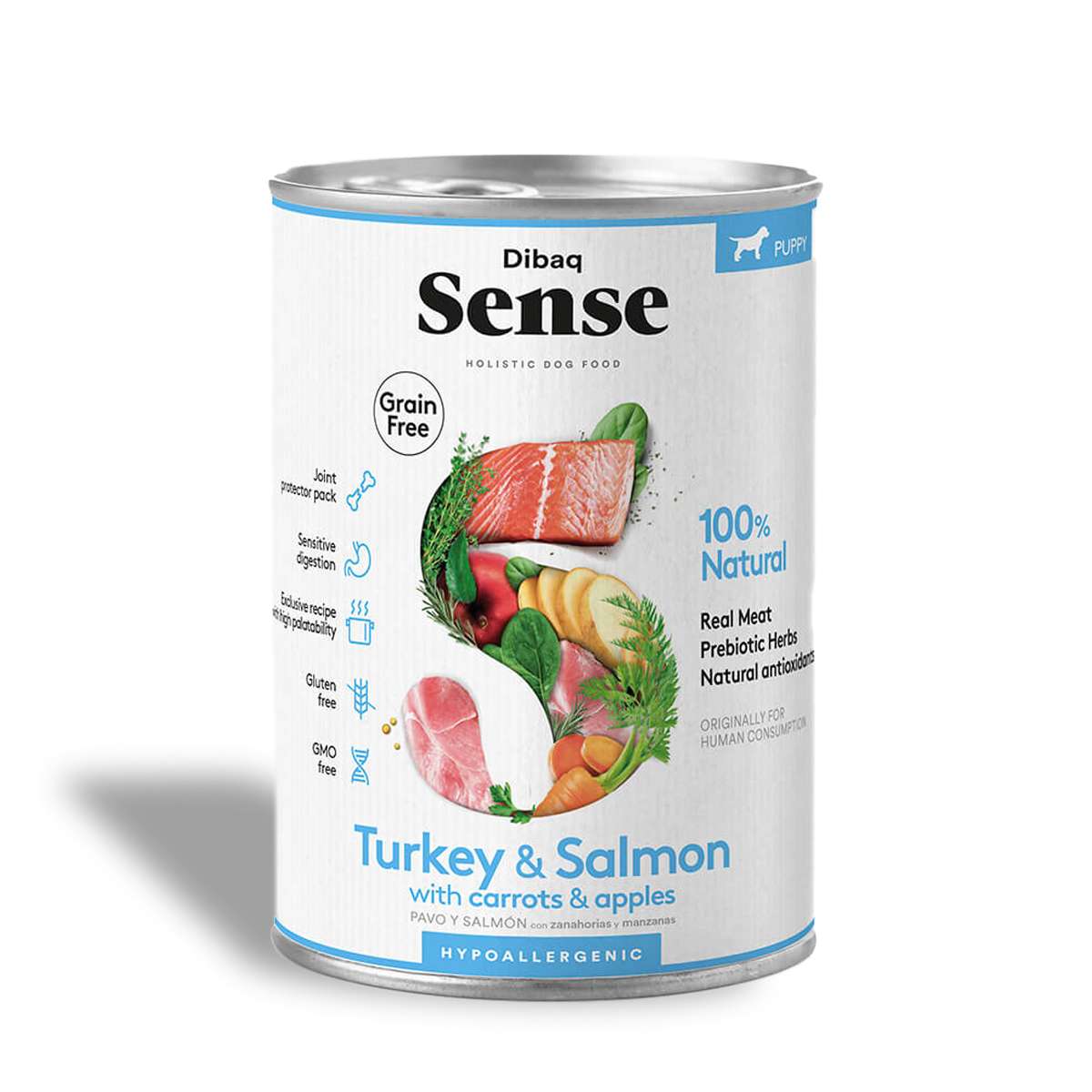 Dibaq Sense LATA DOG Grain Free SALMON & PAVO (PUPPY)