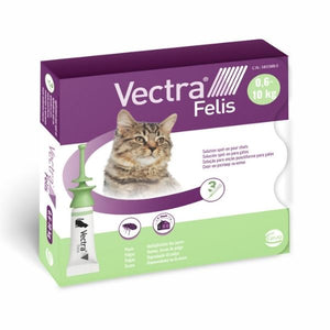 caja de 3 pipetas de vectra felis